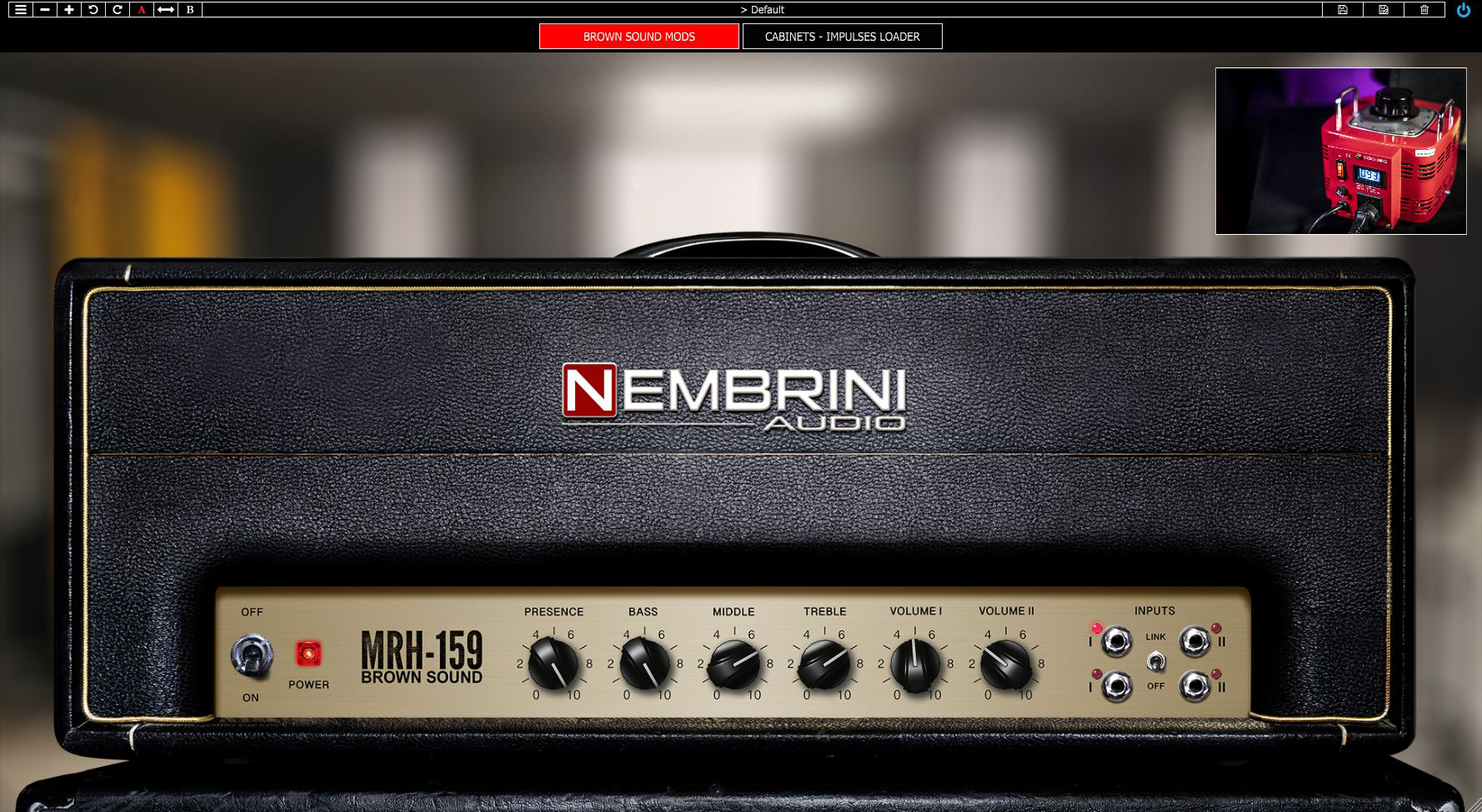 MRH159 Brown Sound Guitar Amplifier Nembrini Audio