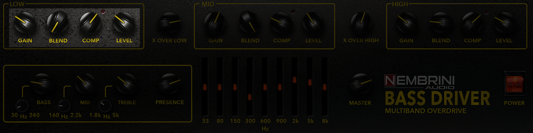 Bass Driver Multiband Overdrive Bass Amplifier – Nembrini Audio