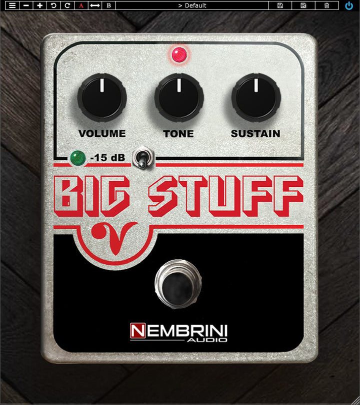 big pedal Big Stuff Harmonic Distortion-Sustain – Nembrini Audio