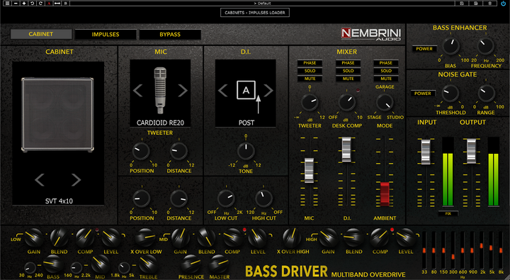 Bass Driver Multiband Overdrive Bass Amplifier – Nembrini Audio