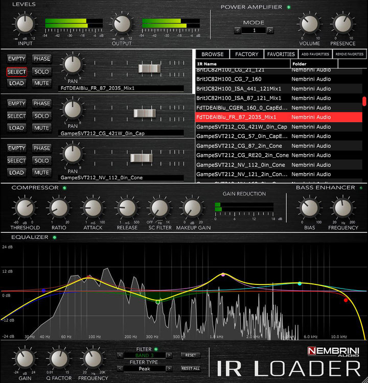 IR Loader Impulse Response Tool – Nembrini Audio
